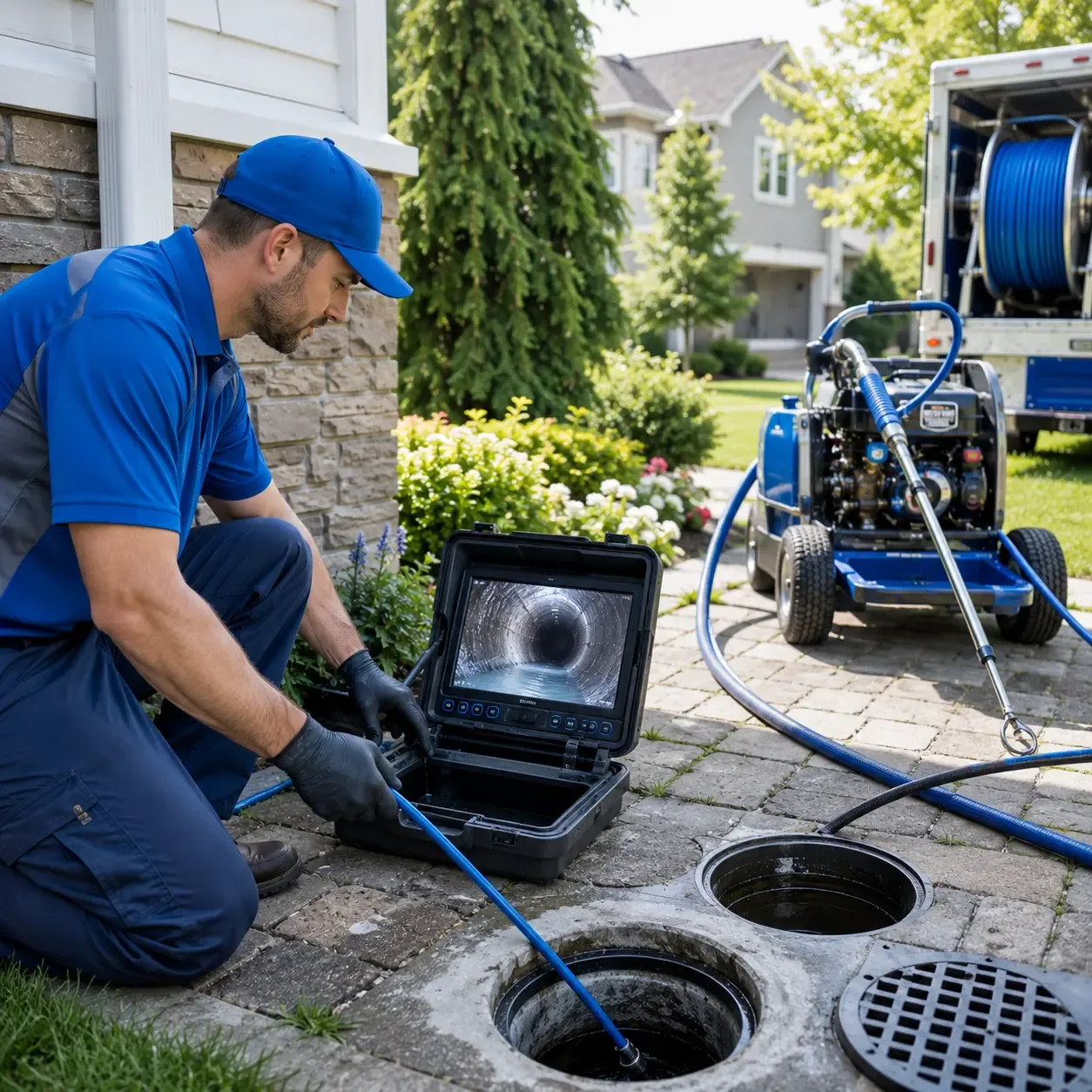 Outdoor drain cleaning professionals serving Alum Bank, PA